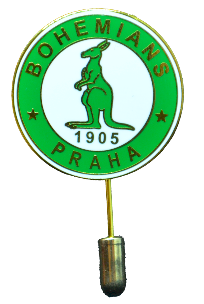 5605-odznak jehla zeleny klokan zeleny kruh bohemians